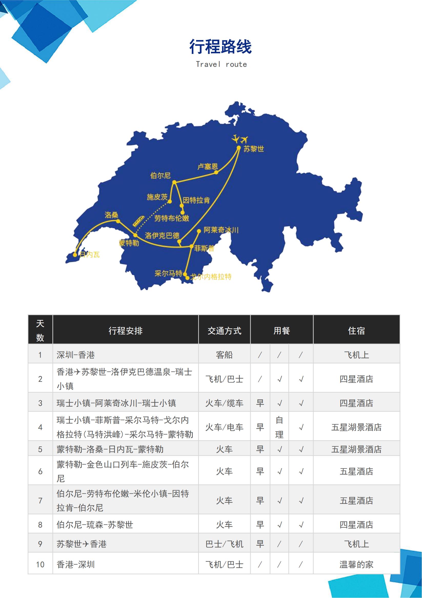 瑞士一地豪華火車體驗深度游四五星_04